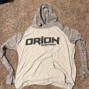 Orion Kings Island Gray and Black Hooded T-Shirt